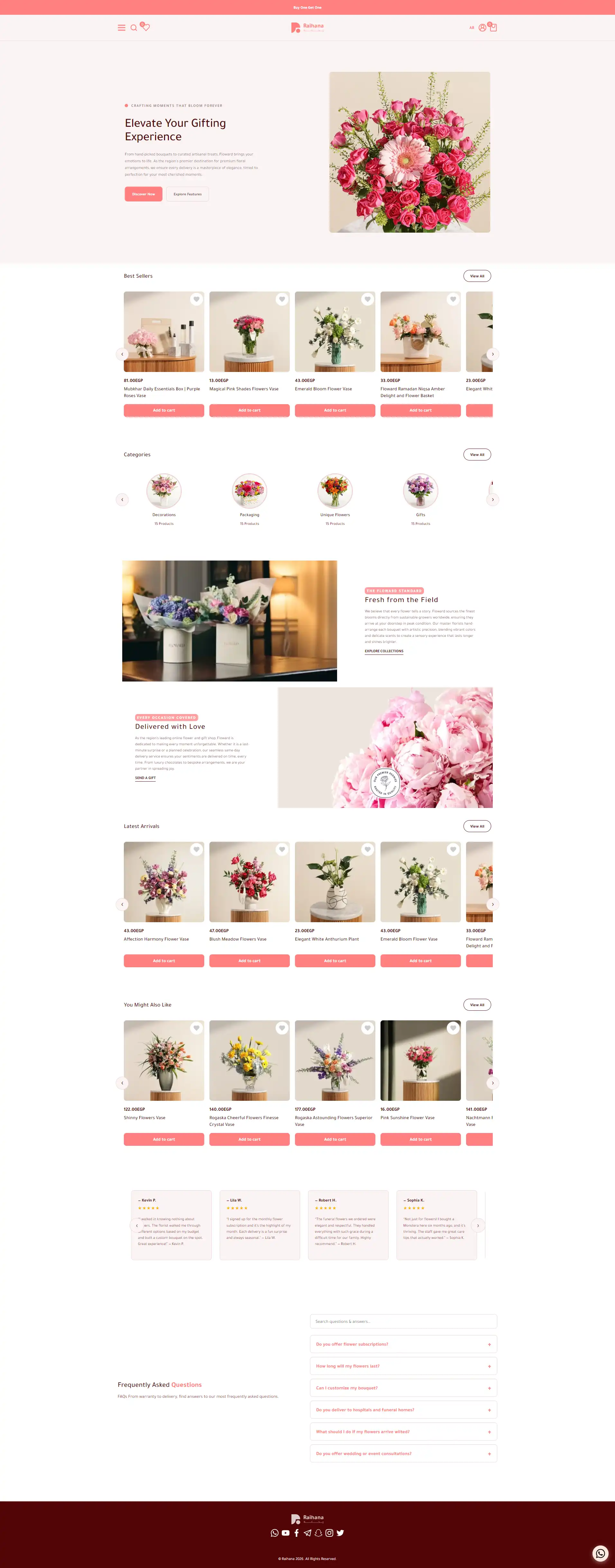 Gifts & Flowers Store