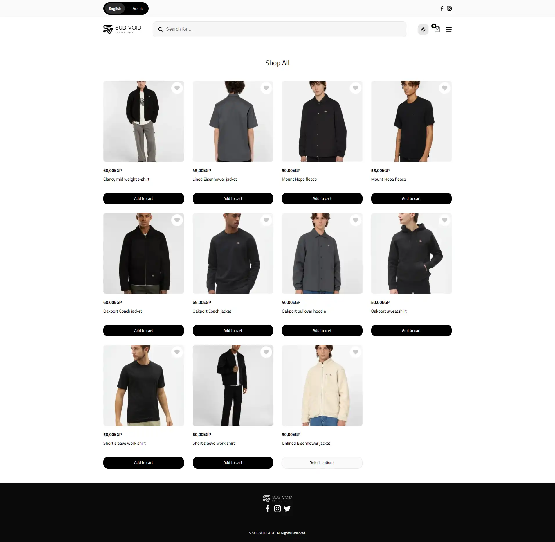 Clothes & Fashion Store