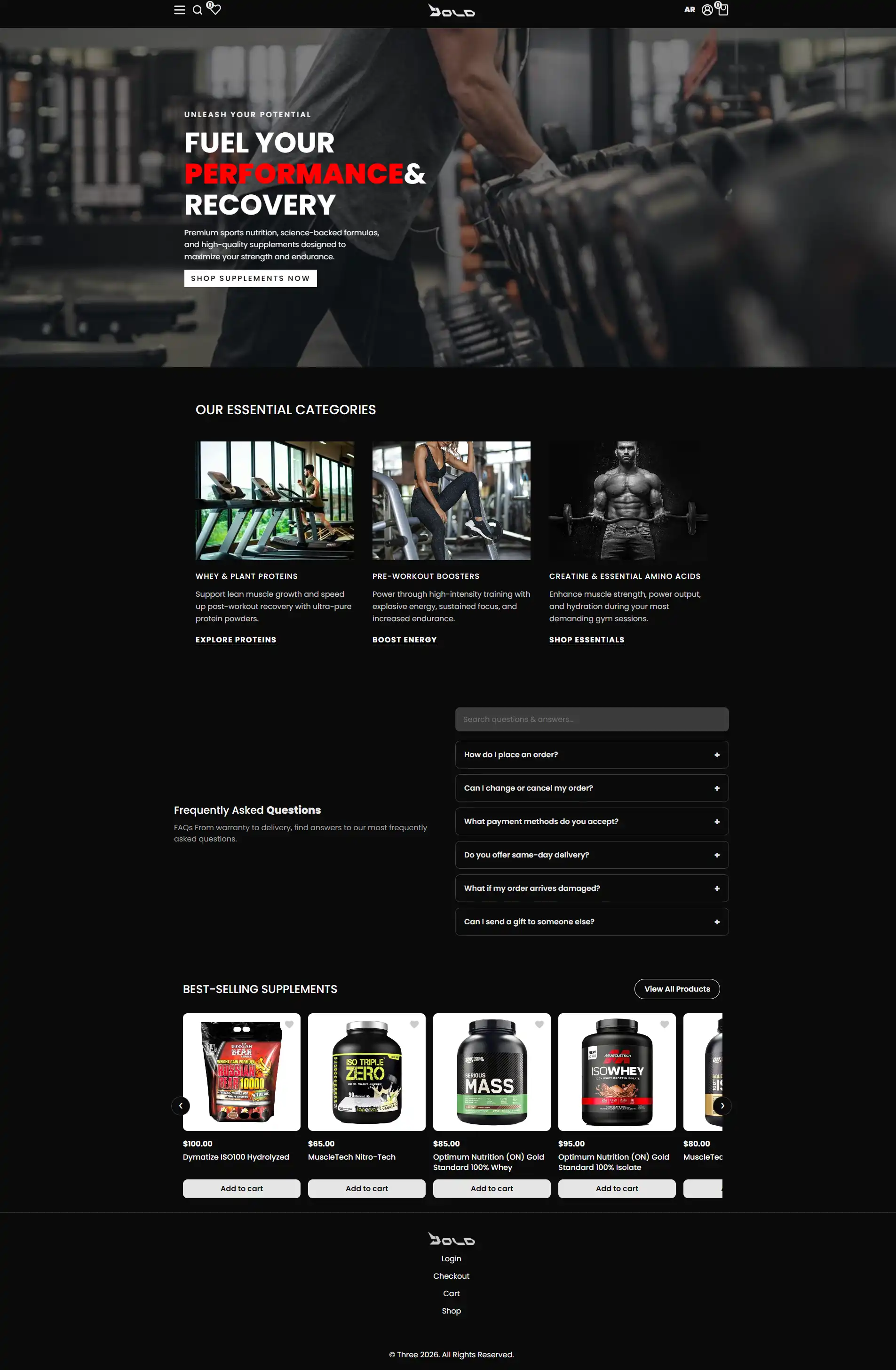Supplements Store